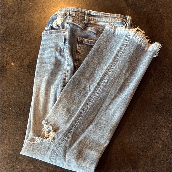 Flying Monkey Stylish Light Blue Distressed Women's Jeans. Size 26 - Picture 3 of 5